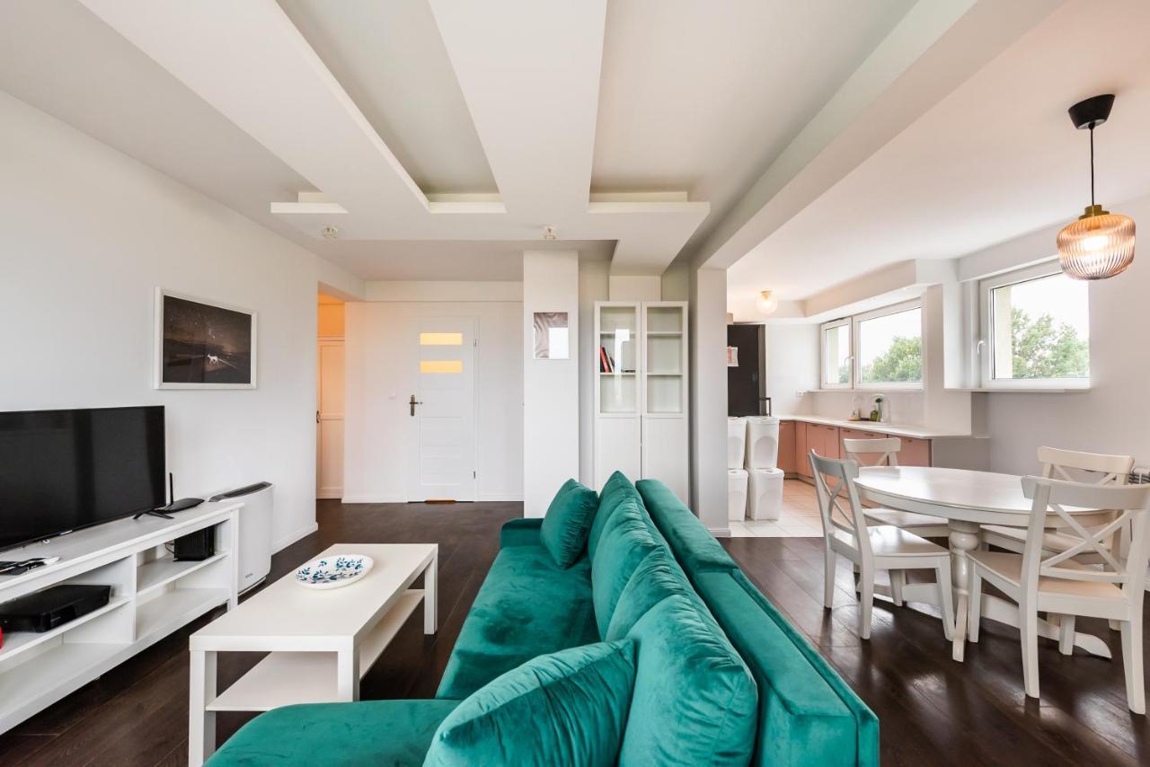 Saska Kepa Green Apartment Varsovia Exterior foto